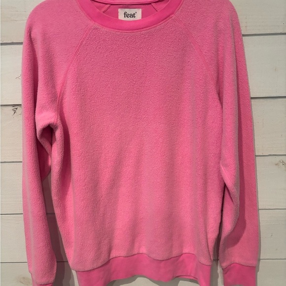 FEAT Clothing Blanket Blend Fleece Crew Pullover
Sweatshirt PINK S - Picture 4 of 11